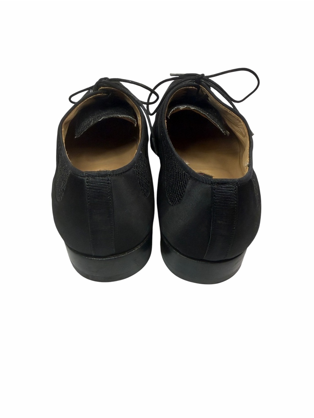 Mezlan Black Sequin Lace-Up Oxford Dress Shoes - Picture 3 of 6